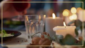 Candle light dinner Österlen lyser