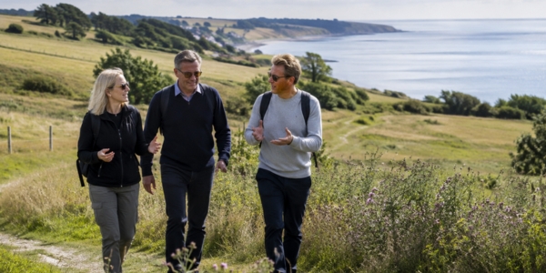 Ge idéerna havsutsikt under ett promenadmöte