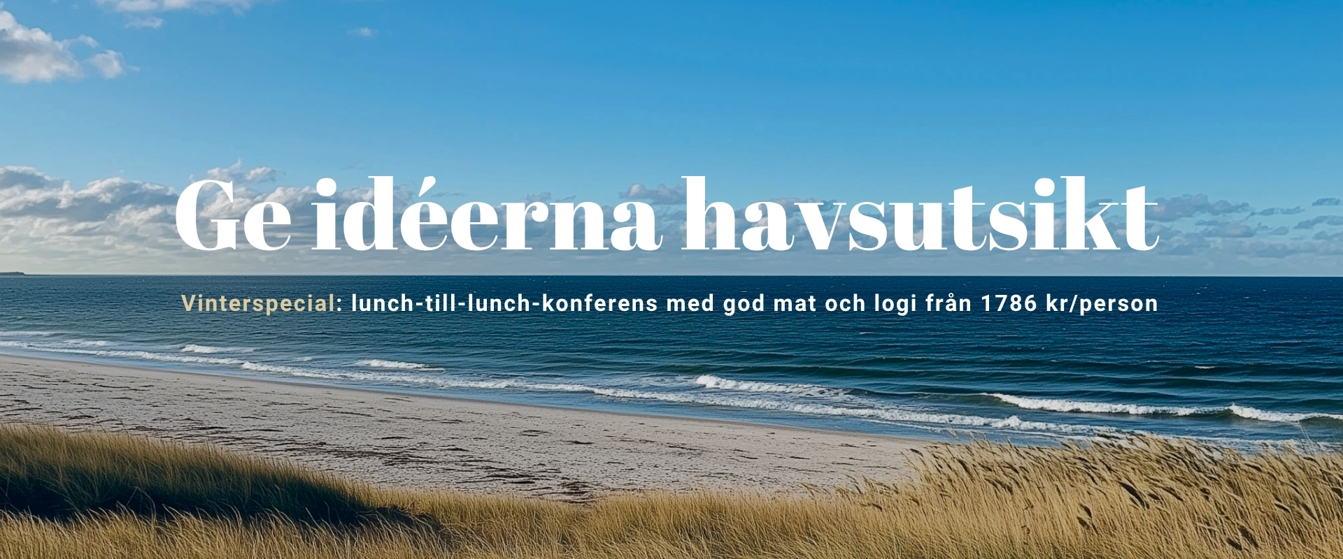 Ge idéerna havsutsikt konferens på Österlen