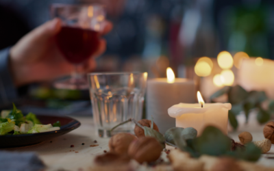 Candlelight dinner under Österlen Lyser
